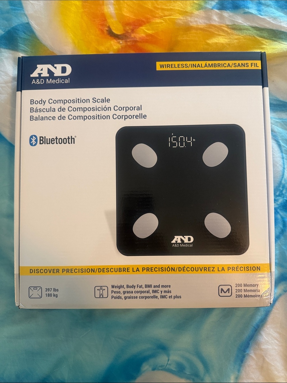 A&D Medical Bluetooth Body Composition Scale - Black